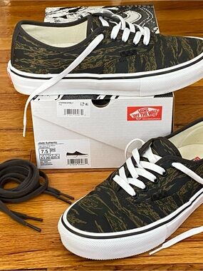 VANS SKATE AUTHENTIC Tiger Camo with Pop Cush Comfort